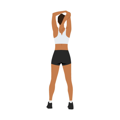 tricep stretch demo